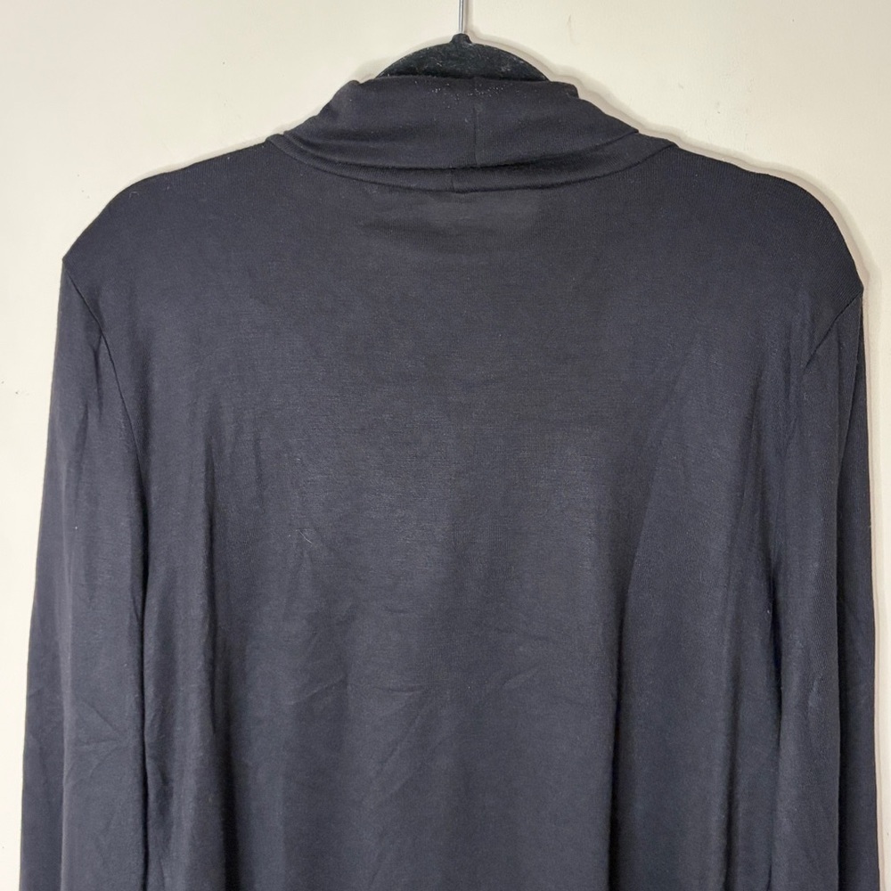 NWOT LOFT Black Balloon Sleeve Turtleneck, XL - Picture 6 of 10